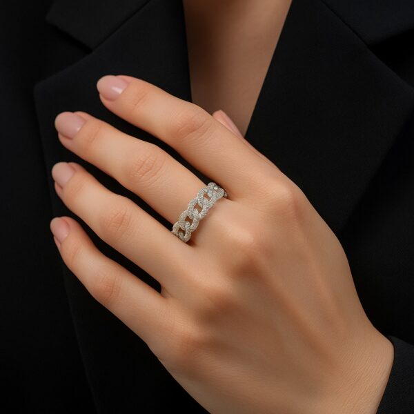 Linked Gem Ring