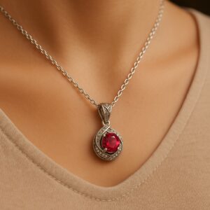 Scarlet Swirl Necklace