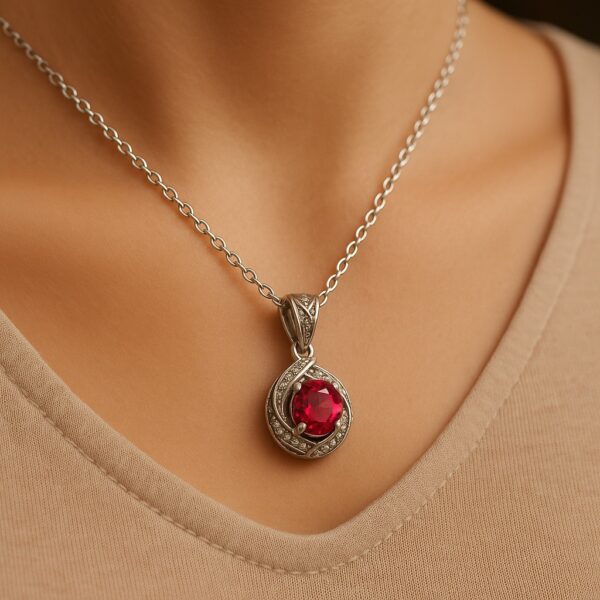 Scarlet Swirl Necklace