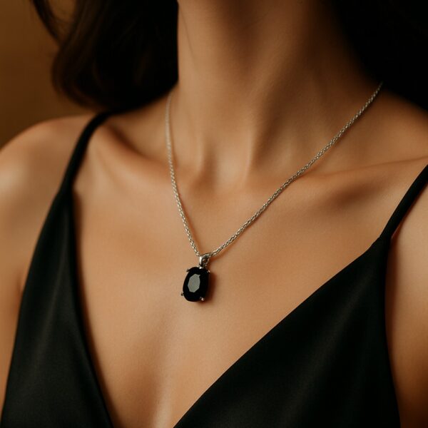 The Classic Black Gem Necklace