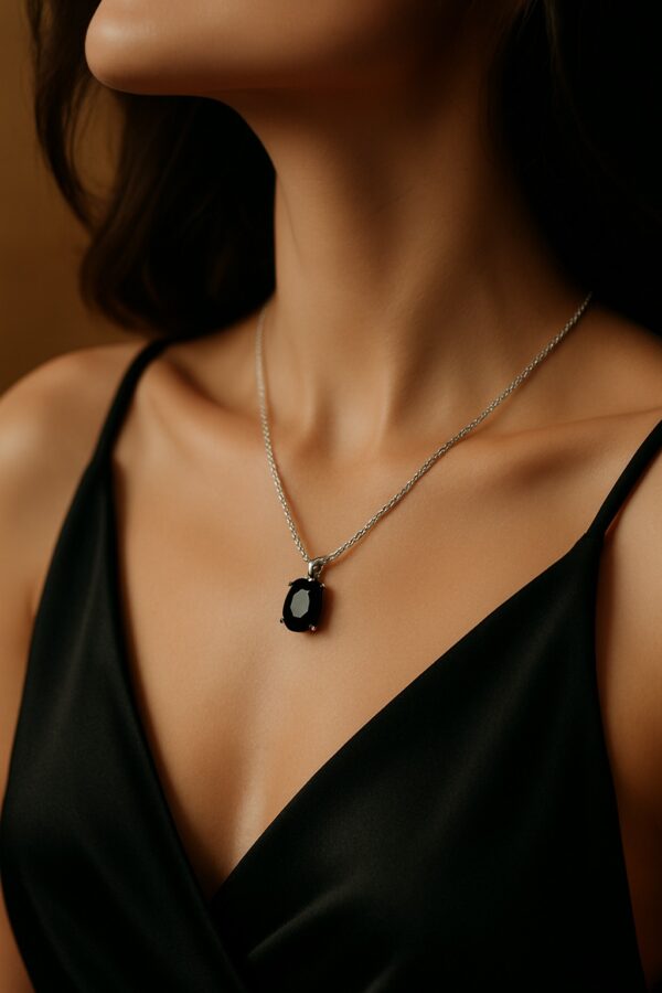 The Classic Black Gem Necklace