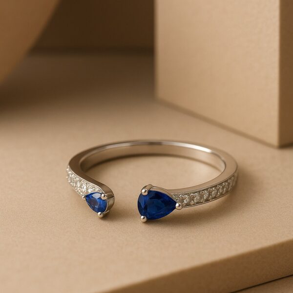 Duo Sparkle Ring (blue)