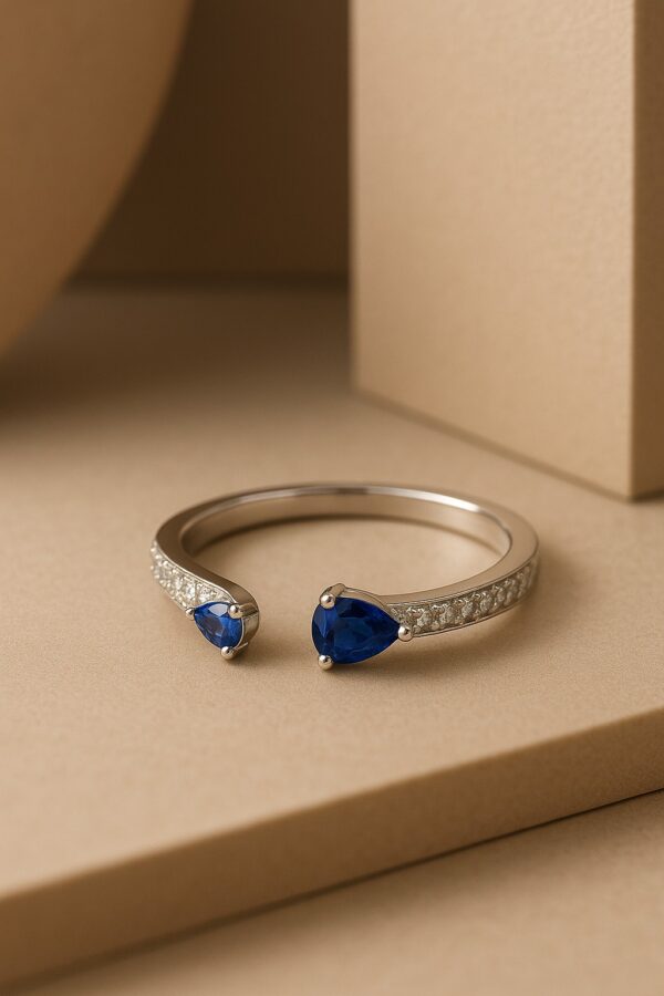 Duo Sparkle Ring (blue)